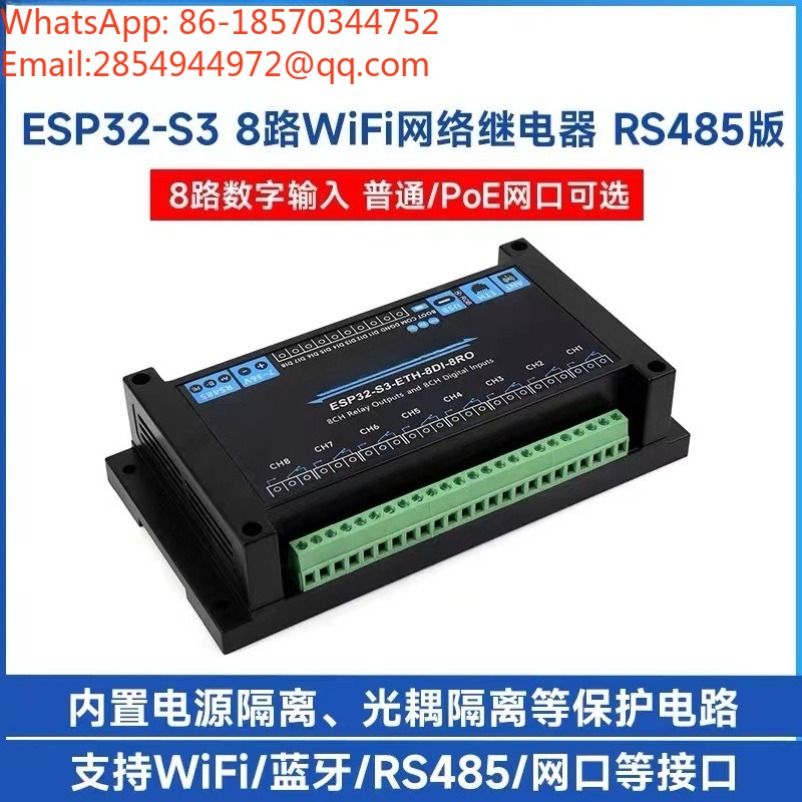 ESP32‑S3 Industrial 8‑Channel  - đánh giá và giá Relay 8 Channel Board