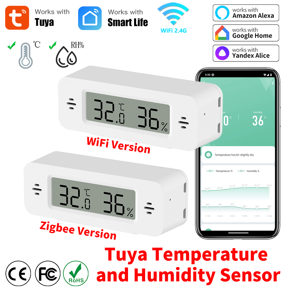 Tuya WiFi/Zigbee Temperature H - đánh giá và giá Home Automation Technology