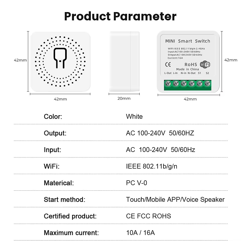 Mini 16A WiFi Switch Smart Lif - đánh giá và giá Home Automation Technology