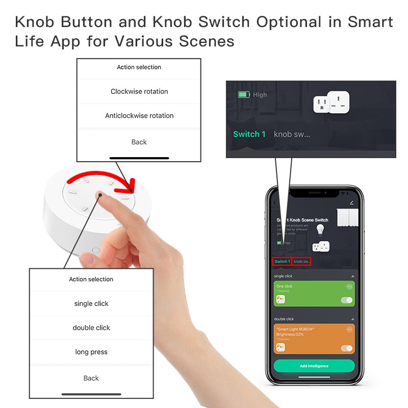 Smart ZigBee Knob Switch Work  - đánh giá và giá Home Automation Technology