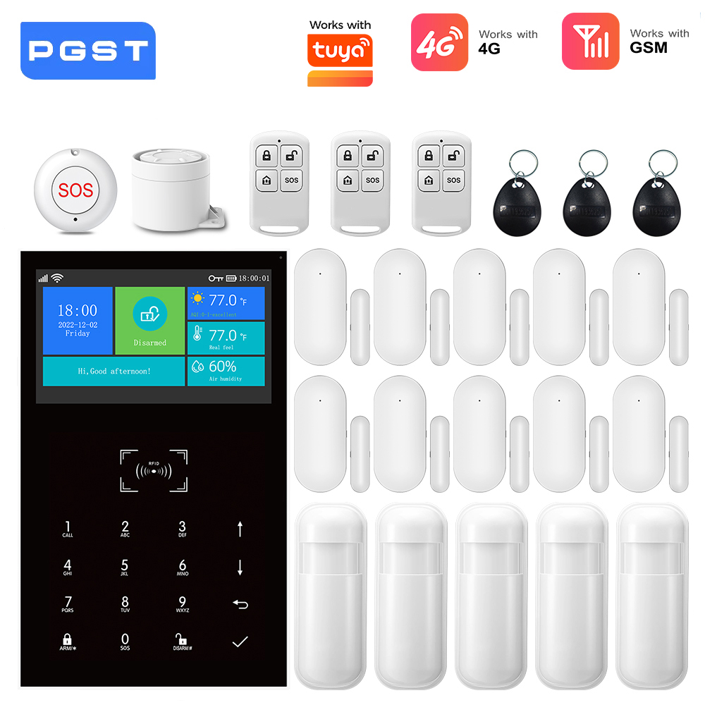 4G GSM WiFi Alarm System Work  - đánh giá và giá Smart Home Automation Diy
