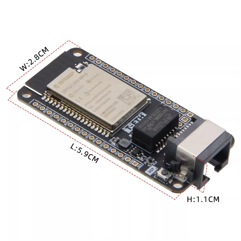 LILYGO T‑ETH‑Lite Dev Board,ES - đánh giá và giá Ethernet Module W5500