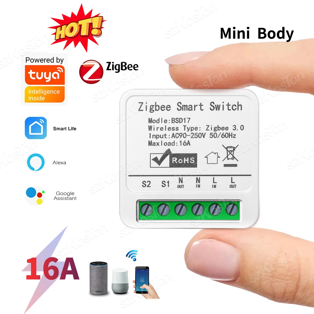 16A Tuya ZigBee Smart Switch M - đánh giá và giá Diy Home Automation Hub
