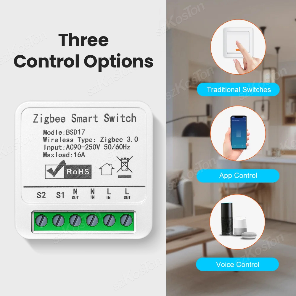 16A Tuya ZigBee Smart Switch M - đánh giá và giá Diy Home Automation Hub